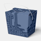Ballotins Motif de circuit Geek bleu (Arrière)