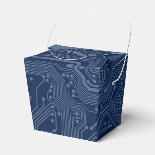 Ballotins Motif de circuit Geek bleu (Verso)