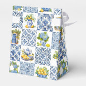 Ballotins Motif de citron d'été méditerranéen  (Arrière)