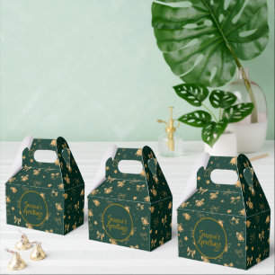 Ballotins Motif de cloches et rubans de Noël dorés