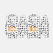 Ballotins Motif de crâne Éffrayant Orange Boo Halloween (Déplié)