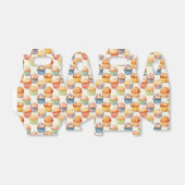 Ballotins Motif de cupcake carrelé (Déplié)