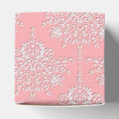 Ballotins Motif de Damas florales rose et blanc (Haut)