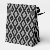 Ballotins Motif de diamants gris et noir (Arrière)