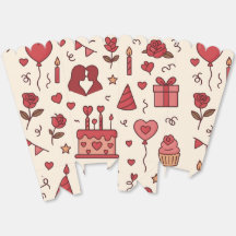 Motif de doodle pour célébration romantique