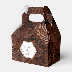 Ballotins Motif de feuilles de palmier au coucher du soleil