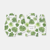 Ballotins Motif de feuilles tropicales vertes élégantes (Déplié)