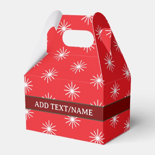 Ballotins Motif De Flacon De Neige En Rouge Vert Blanc (Verso)