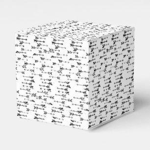 Ballotins Motif de flèche bohème minimaliste noir et blanc