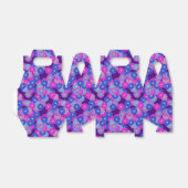 Ballotins Motif de fleurs Art Déco - violet, bleu et violet (Déplié)