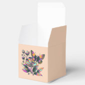 Ballotins Motif de fleurs de papillon vibrant (Ouvert)