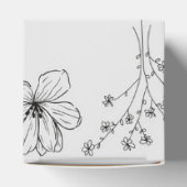 Ballotins Motif de fleurs hippie gris noir rétro Y2K (Haut)