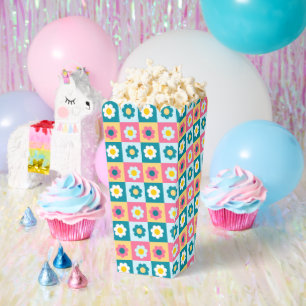 Ballotins Motif de fleurs tendance coloré rétro pour anniver