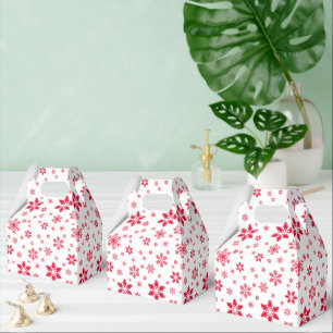 Ballotins Motif de flocon de neige, Flammes de neige rouges,
