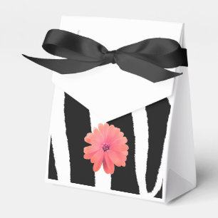 Ballotins Motif de fourrure de zèbre avec fleur