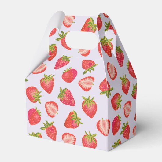 Ballotins Motif de fraise rose (Verso)