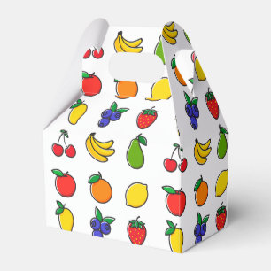Ballotins Motif de fruits mélangés colorés