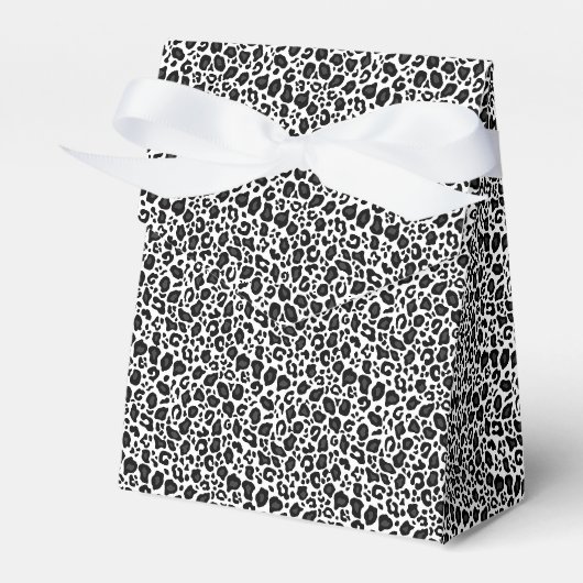 Ballotins Motif de guépard léopard noir et blanc (Verso)