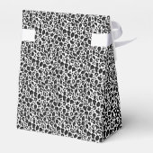 Ballotins Motif de guépard léopard noir et blanc (Arrière)