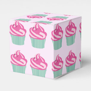 Ballotins Motif de jolis cupcakes roses pastel