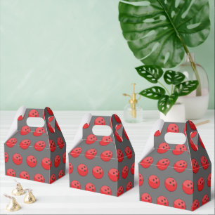 Ballotins Motif de la balle rouge de Bowling
