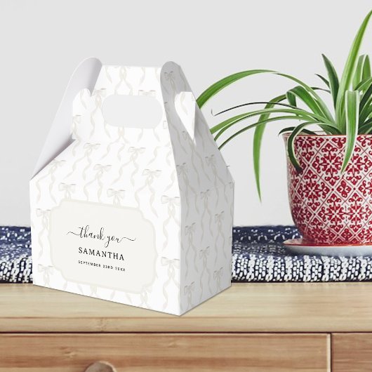 Ballotins Motif de la Bow blanche Aquarelle