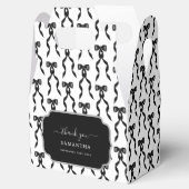 Ballotins Motif de la Bow Noir (Ouvert)