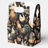 Ballotins Motif de la ferme de poulet Retro (Ouvert)