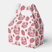 Ballotins Motif de lait de fraise rose (Arrière)