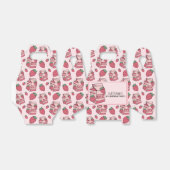 Ballotins Motif de lait de fraise rose (Déplié)