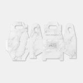 Ballotins Motif de marbre gris moderne pour la douche nuptia (Déplié)