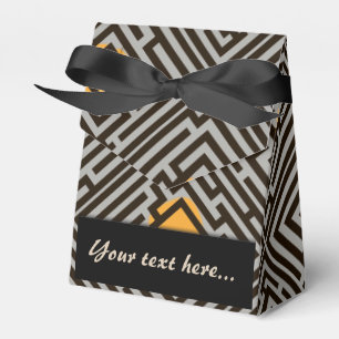Ballotins Motif de Maze avec points orange Texte personnalis