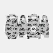 Ballotins Motif de moto Nom Customisé Anniversaire (Déplié)