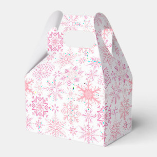 Ballotins Motif de neige rose