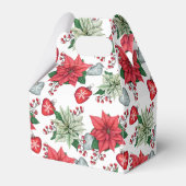 Ballotins Motif de Noël Poinsettia (Arrière)