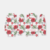 Ballotins Motif de Noël Poinsettia (Déplié)
