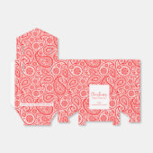 Ballotins Motif de Noël rouge et blanc (Déplié)