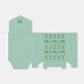 Ballotins motif de noeud vert (Déplié)