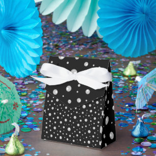 Ballotins Motif de perle sur fond noir