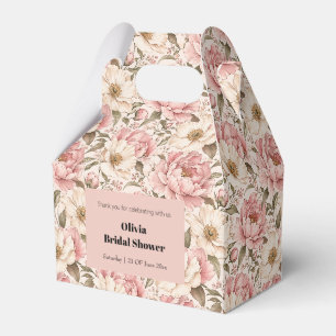 Ballotins Motif de pivoines fleuries vintage