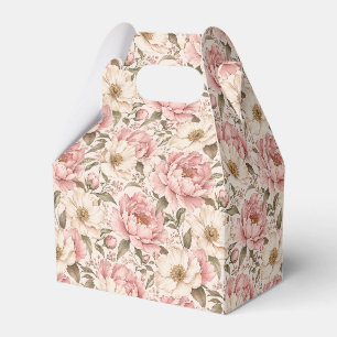 Ballotins Motif de pivoines fleuries vintage
