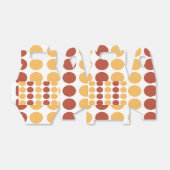 Ballotins Motif de point Polka Brown orange (Déplié)