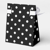 Ballotins Motif de points Polka noir et blanc (Arrière)