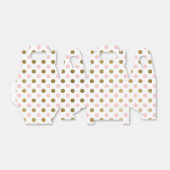Ballotins Motif de points Polka Pink et Gold Foil (Déplié)