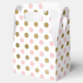 Ballotins Motif de points Polka Pink et Gold Foil (Ouvert)