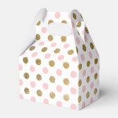 Ballotins Motif de points Polka Pink et Gold Foil (Verso)