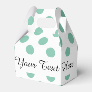 Ballotins Motif de Pois blancs Mint Green