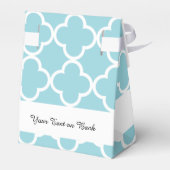 Ballotins Motif de Quatrefoil Bleu Marocain (Arrière)