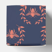 Ballotins Motif de reine abeille corail et marine (Haut)