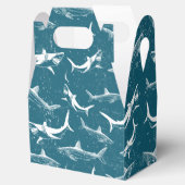 Ballotins Motif de requins bleus en détresse (Ouvert)